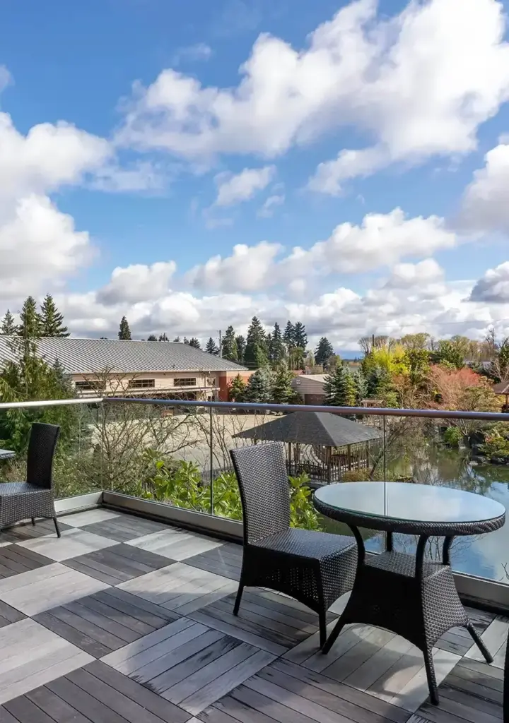 Garden patio view