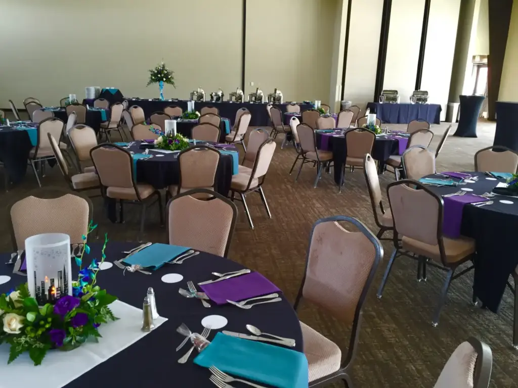 layout teal purple