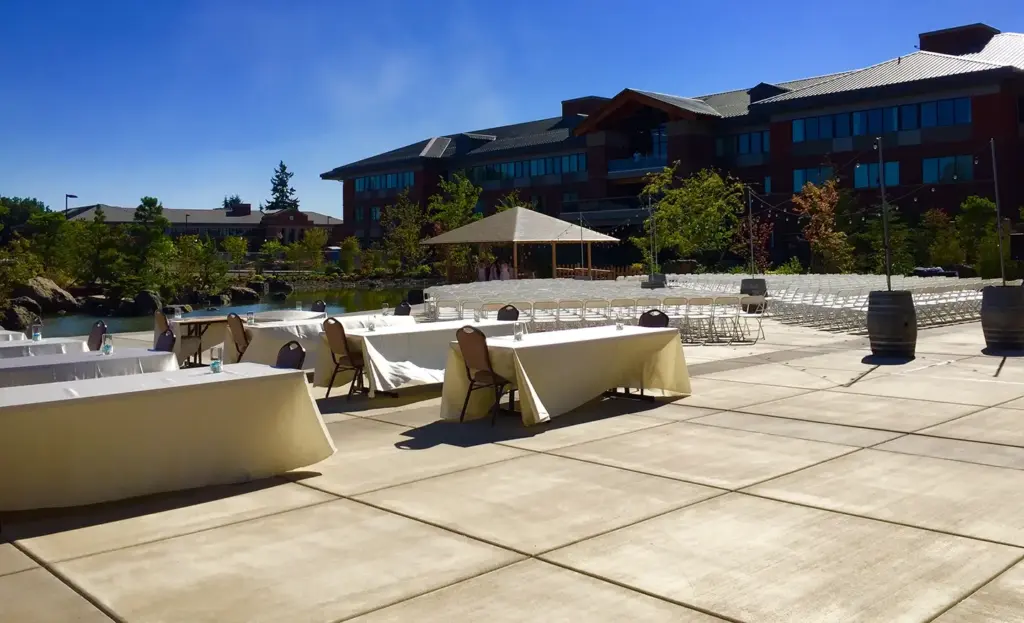 patio wedding